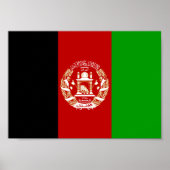 Afghanistan-Flagge Poster (Vorne)