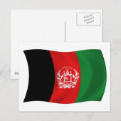 Afghanistan-Flagge Postkarte (Vorne/Hinten)