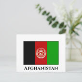 Afghanistan-Flagge Postkarte (Stehend Vorderseite)