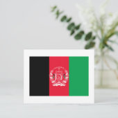 Afghanistan-Flagge Postkarte (Stehend Vorderseite)