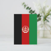 Afghanistan-Flagge Postkarte (Stehend Vorderseite)