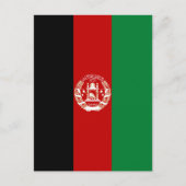 Afghanistan-Flagge Postkarte (Vorderseite)