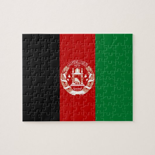 Afghanistan-Flagge Puzzle (Horizontal)