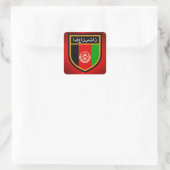 Afghanistan-Flagge Quadratischer Aufkleber (Tasche)