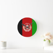 Afghanistan-Flagge Runde Wanduhr (Zuhause)