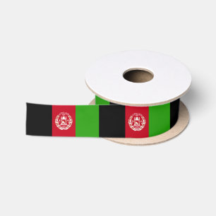Afghanistan-Flagge Satinband
