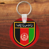 Afghanistan-Flagge Schlüsselanhänger (Vorderseite)
