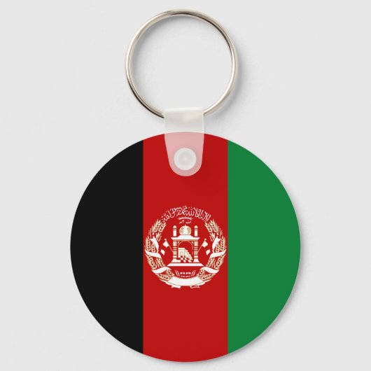 Afghanistan-Flagge Schlüsselanhänger (Vorderseite)