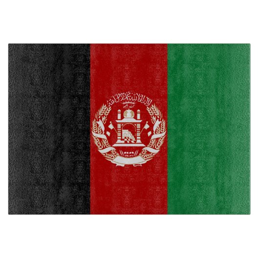 Afghanistan-Flagge Schneidebrett (Vorderseite)