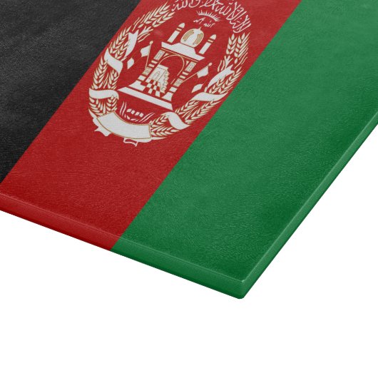 Afghanistan-Flagge Schneidebrett (Ecke)