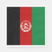 Afghanistan-Flagge Serviette (Vorderseite)