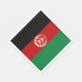 Afghanistan-Flagge Serviette (Ecke)