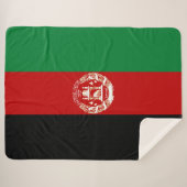 Afghanistan-Flagge Sherpadecke (Vorderseite (Horizontal))