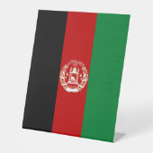 Afghanistan-Flagge Sockelschild (Vorderseite)