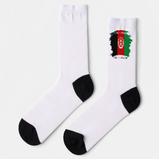 Afghanistan-Flagge Socken (Linkes Detail)