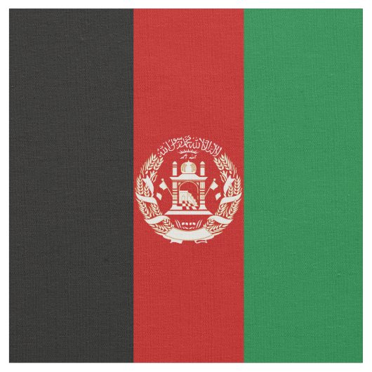 Afghanistan-Flagge Stoff (Nahaufnahme)
