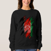 Afghanistan-Flagge Sweatshirt (Vorderseite)