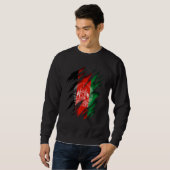 Afghanistan-Flagge Sweatshirt (Vorne ganz)