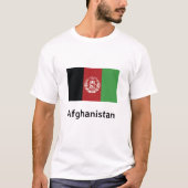 Afghanistan-Flagge T-Shirt (Vorderseite)