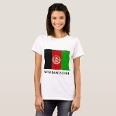 Afghanistan-Flagge T-Shirt (Vorne ganz)