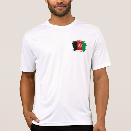 Afghanistan-Flagge T-Shirt (Vorderseite)