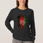 Afghanistan-Flagge T-Shirt (Vorderseite)