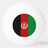 Afghanistan-Flagge Tischtennisball (Rückseite)