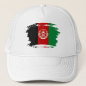Afghanistan-Flagge Truckerkappe (Vorderseite)
