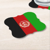 Afghanistan-Flagge Untersetzer (angewinkelt)