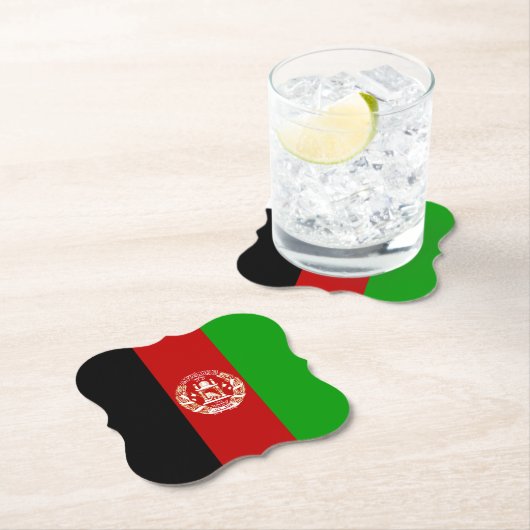 Afghanistan-Flagge Untersetzer (Vor Ort)