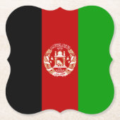Afghanistan-Flagge Untersetzer (Vorderseite)