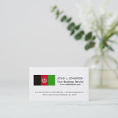 Afghanistan-Flagge Visitenkarte (Stehend Vorderseite)