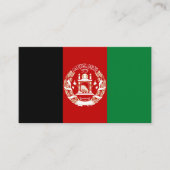 Afghanistan-Flagge Visitenkarte (Vorderseite)