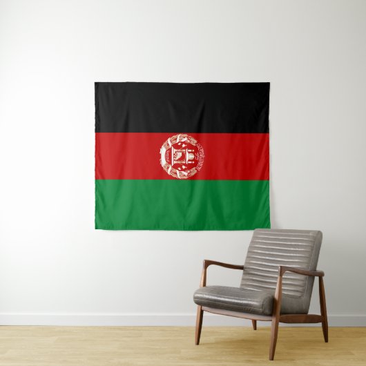 Afghanistan-Flagge Wandteppich (Beispiel (Horizontal))
