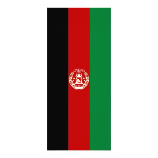 Afghanistan-Flagge Werbekarte (Vorne)