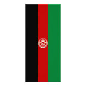 Afghanistan-Flagge Werbekarte (Hinten)