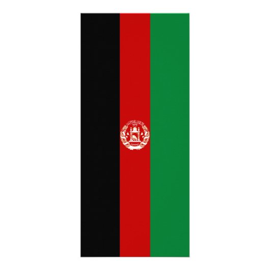 Afghanistan-Flagge Werbekarte (Hinten)