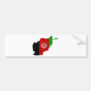 Afghanistan-Flaggen-Karte Größengleich Autoaufkleber