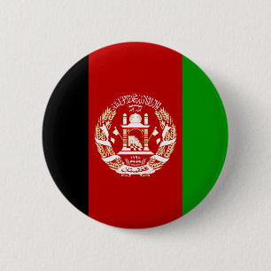 Afghanistan-Flaggen-Knopf Button