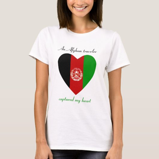 Afghanistan-Flaggen-Schatz-T - Shirt (Vorderseite)
