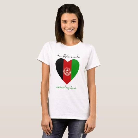 Afghanistan-Flaggen-Schatz-T - Shirt (Vorne ganz)