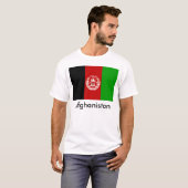 Afghanistan-Flaggen-T - Shirt (Vorne ganz)