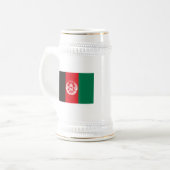 Afghanistan-Flaggen-Tasse Bierglas (Vorderseite Links)