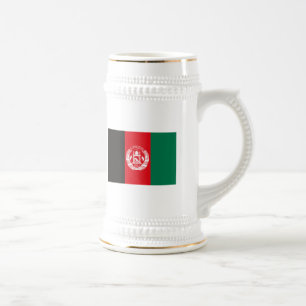 Afghanistan-Flaggen-Tasse Bierglas
