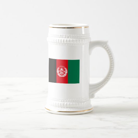 Afghanistan-Flaggen-Tasse Bierglas (Rechts)