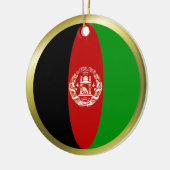 Afghanistan-Flaggen-Verzierung Keramik Ornament (Links)