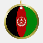 Afghanistan-Flaggen-Verzierung Keramik Ornament (Hinten)