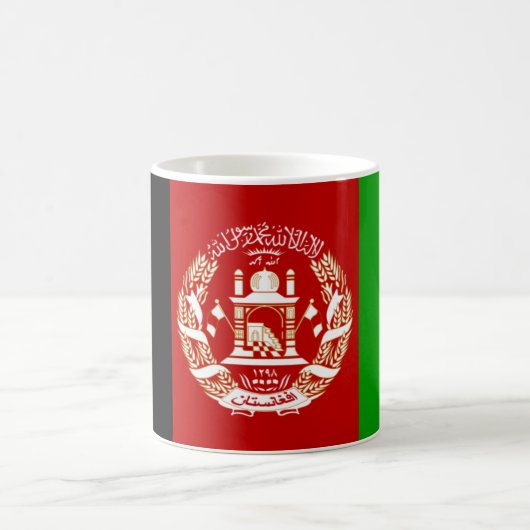 Afghanistan Flaggenartikel Kaffeetasse (Mittel)