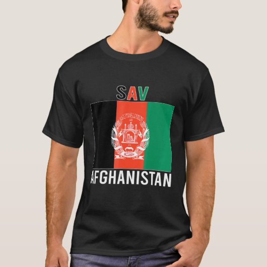 Afghanistan - Flaggenfreies Afghanistan Rette Kabu T-Shirt (Vorderseite)