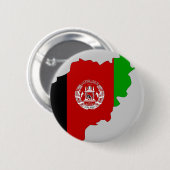 Afghanistan-Flaggenkarte Button (Vorne & Hinten)